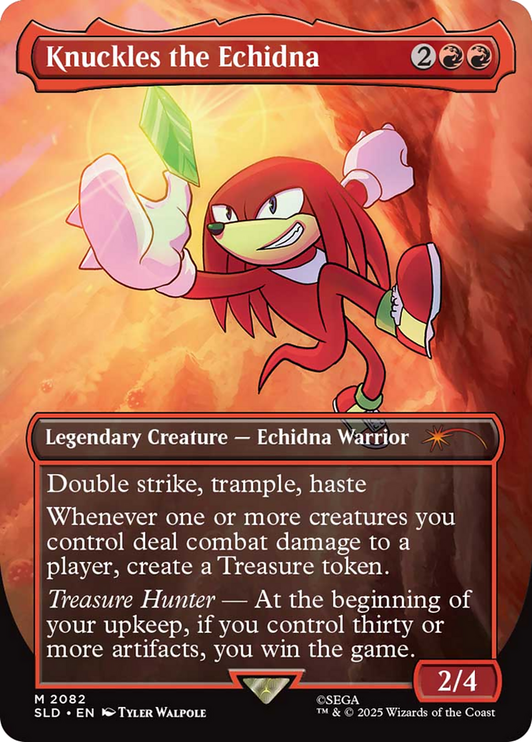 Knuckles the Echidna (Rainbow Foil) [Secret Lair Drop Series] | Game Master's Emporium (The New GME)
