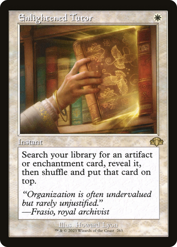 Enlightened Tutor (Retro) [Dominaria Remastered] | Game Master's Emporium (The New GME)