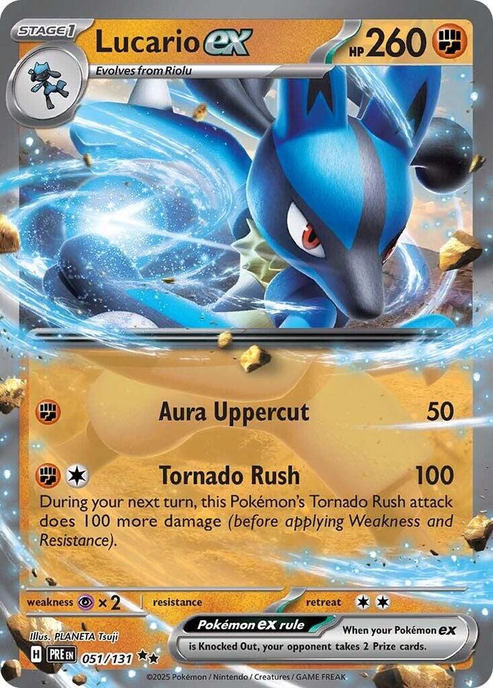 Lucario ex (051/131) [Scarlet & Violet: Prismatic Evolutions] | Game Master's Emporium (The New GME)