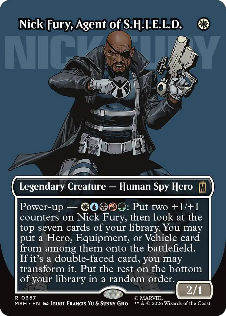 Nick Fury, Agent of S.H.I.E.L.D. (Borderless) (0357) [Marvel Super Heroes] | Game Master's Emporium (The New GME)