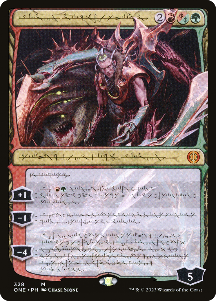Lukka, Bound to Ruin (Phyrexian) [Phyrexia: All Will Be One] | Game Master's Emporium (The New GME)