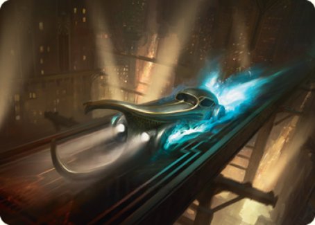 Run Out of Town Art Card [Streets of New Capenna Art Series] | Game Master's Emporium (The New GME)