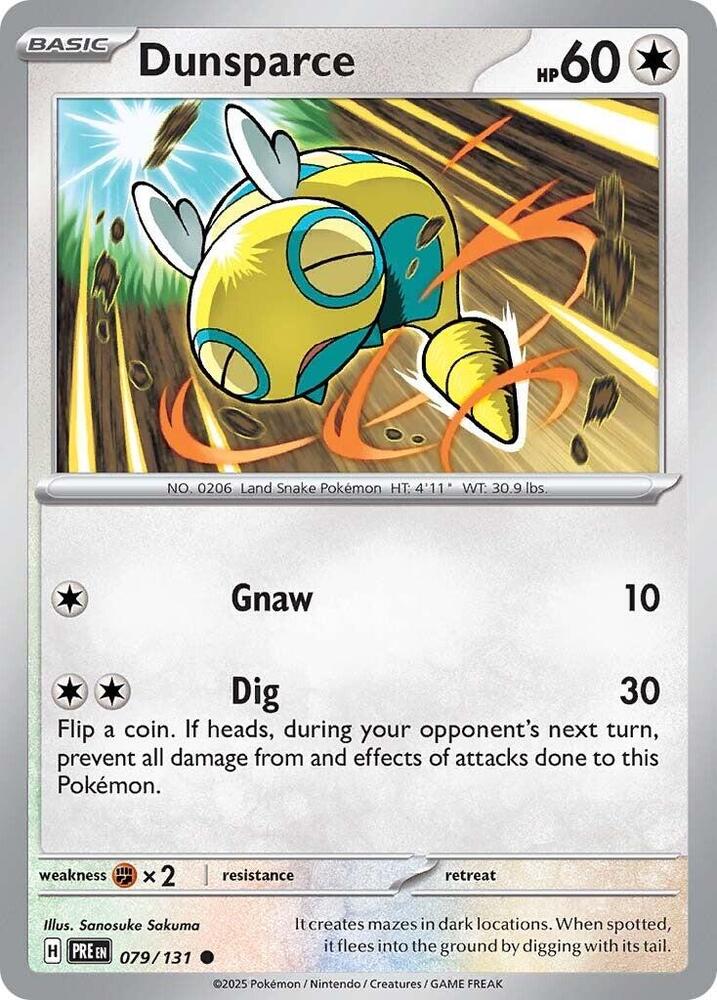 Dunsparce (079/131) [Scarlet & Violet: Prismatic Evolutions] | Game Master's Emporium (The New GME)