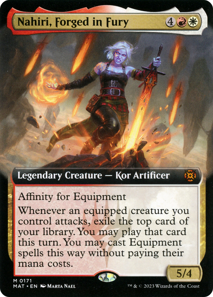 Nahiri, Forged in Fury (Extended Art) [March of the Machine: The Aftermath] | Game Master's Emporium (The New GME)