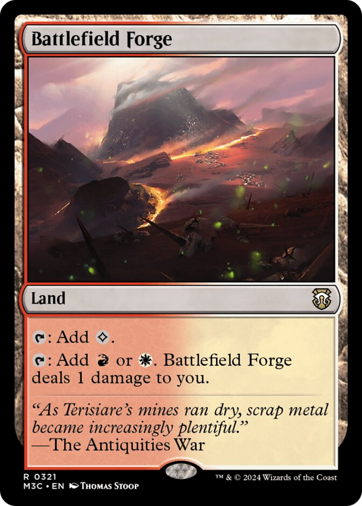 Battlefield Forge (Ripple Foil) [Modern Horizons 3 Commander] | Game Master's Emporium (The New GME)