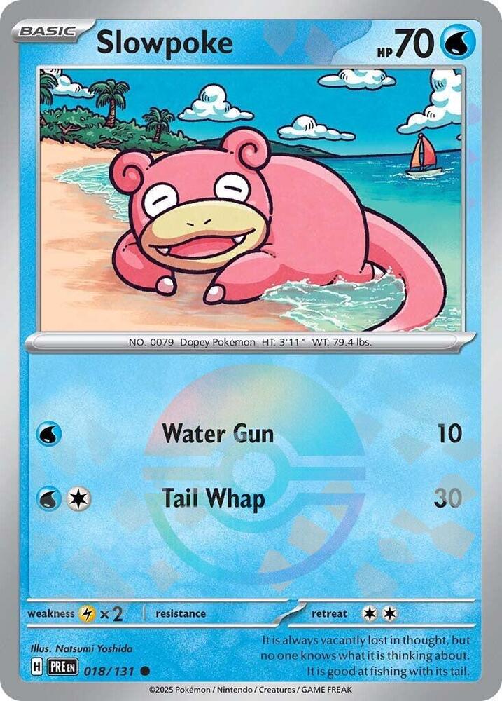 Slowpoke (018/131) (Poke Ball Pattern) [Scarlet & Violet: Prismatic Evolutions] | Game Master's Emporium (The New GME)