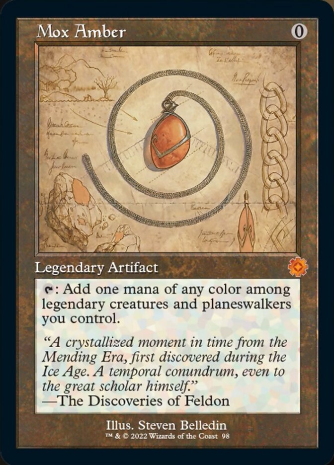 Mox Amber (Retro Schematic) [The Brothers' War Retro Artifacts] | Game Master's Emporium (The New GME)