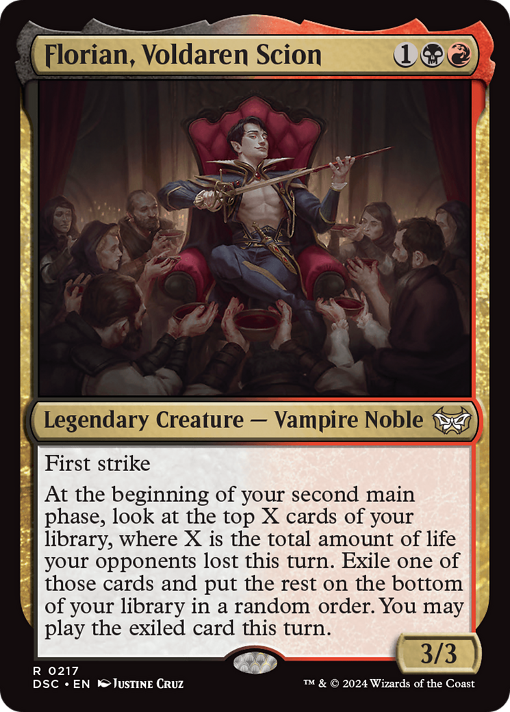 Florian, Voldaren Scion [Duskmourn: House of Horror Commander] | Game Master's Emporium (The New GME)