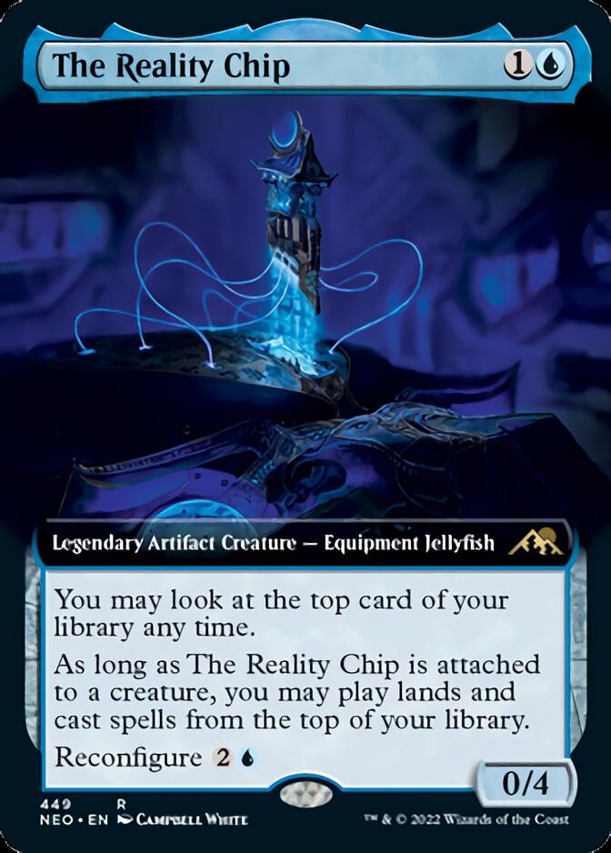 The Reality Chip (Extended Art) [Kamigawa: Neon Dynasty] | Game Master's Emporium (The New GME)