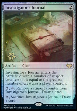 Investigator's Journal [Innistrad: Crimson Vow Prerelease Promos] | Game Master's Emporium (The New GME)