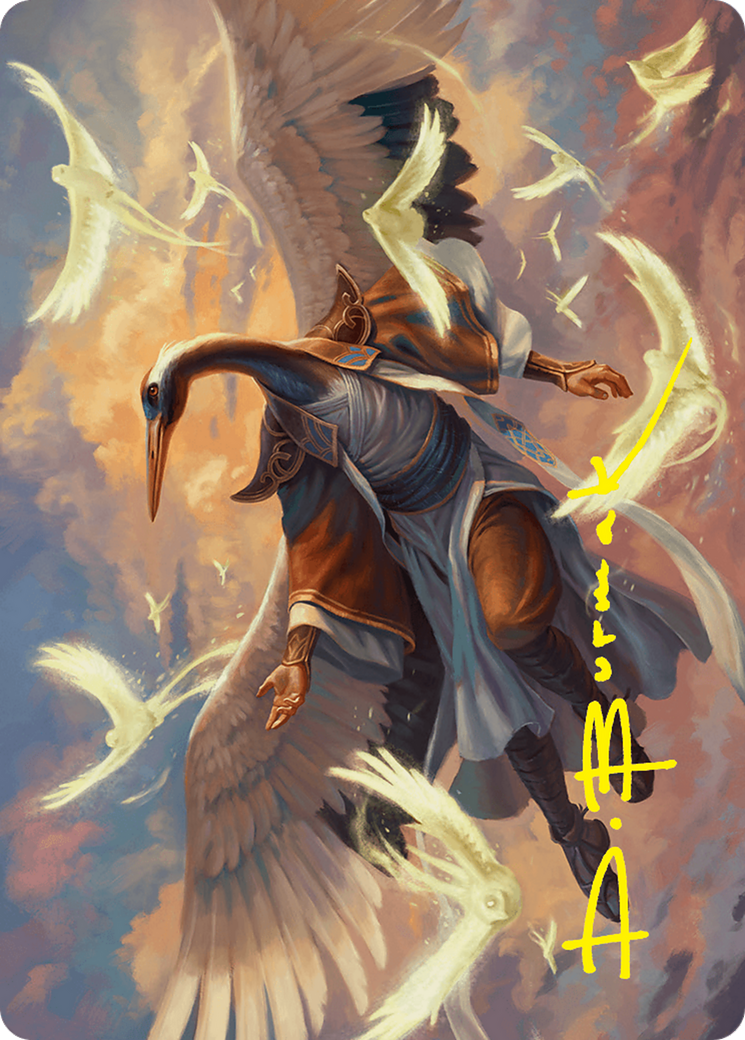 Kykar, Zephyr Awakener Art Card (16/54) (Gold-Stamped Signature) [Foundations Art Series] | Game Master's Emporium (The New GME)