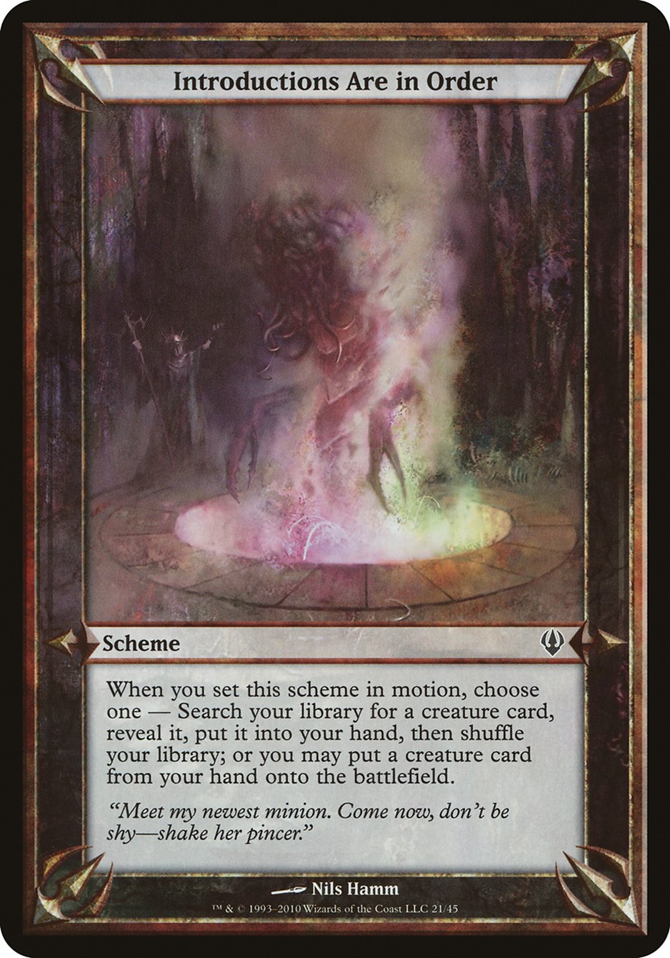 Introductions Are in Order (Schemes) [Archenemy Schemes] | Game Master's Emporium (The New GME)