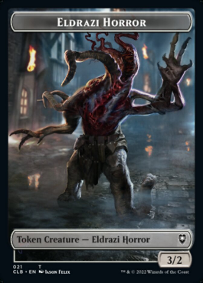 Horror // Eldrazi Horror Double-Sided Token [Commander Legends: Battle for Baldur's Gate Tokens] | Game Master's Emporium (The New GME)