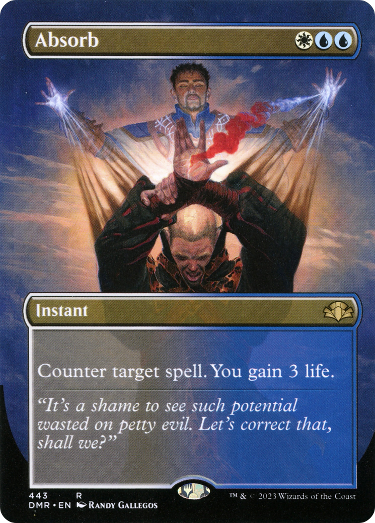 Absorb (Borderless Alternate Art) [Dominaria Remastered] | Game Master's Emporium (The New GME)