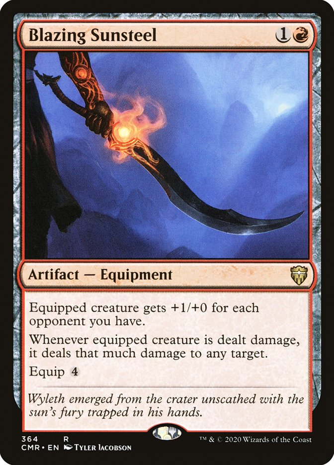 Blazing Sunsteel [Commander Legends] | Game Master's Emporium (The New GME)
