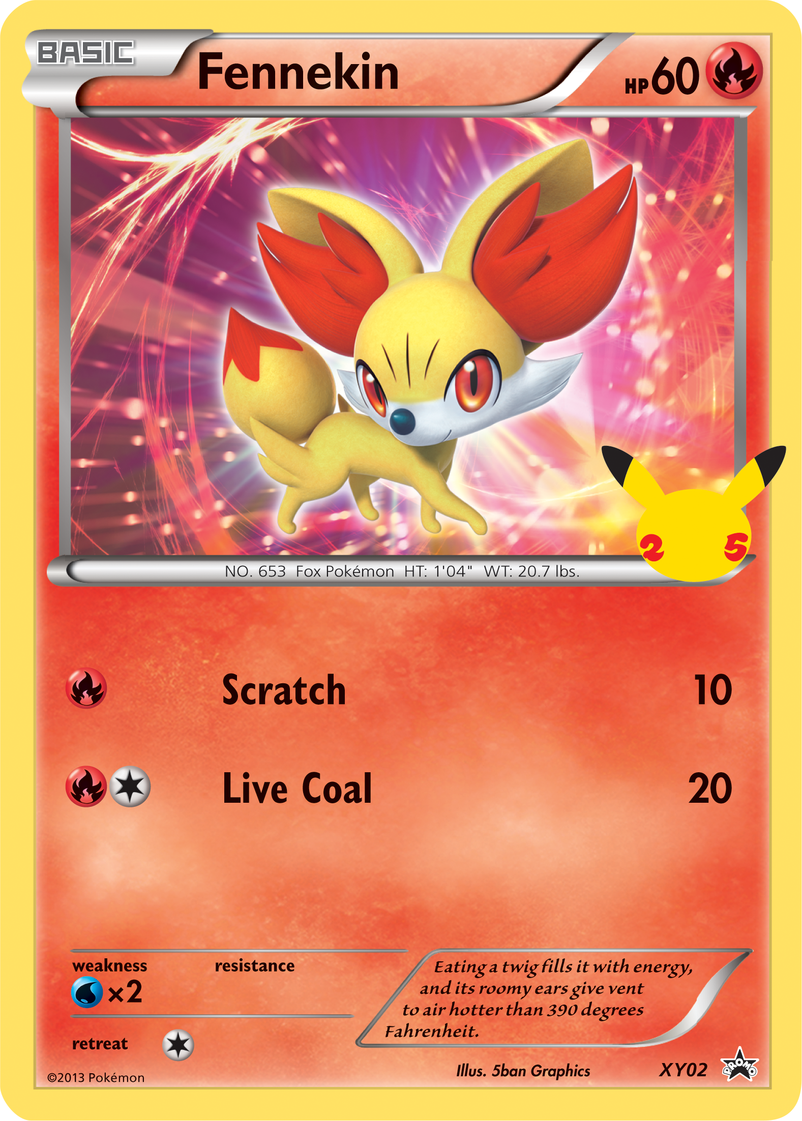 Fennekin (XY02) (Jumbo Card) [First Partner Pack] | Game Master's Emporium (The New GME)