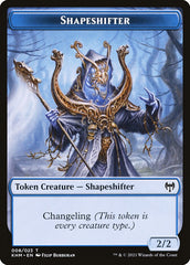 Human Warrior // Shapeshifter Double-Sided Token [Kaldheim Tokens] | Game Master's Emporium (The New GME)