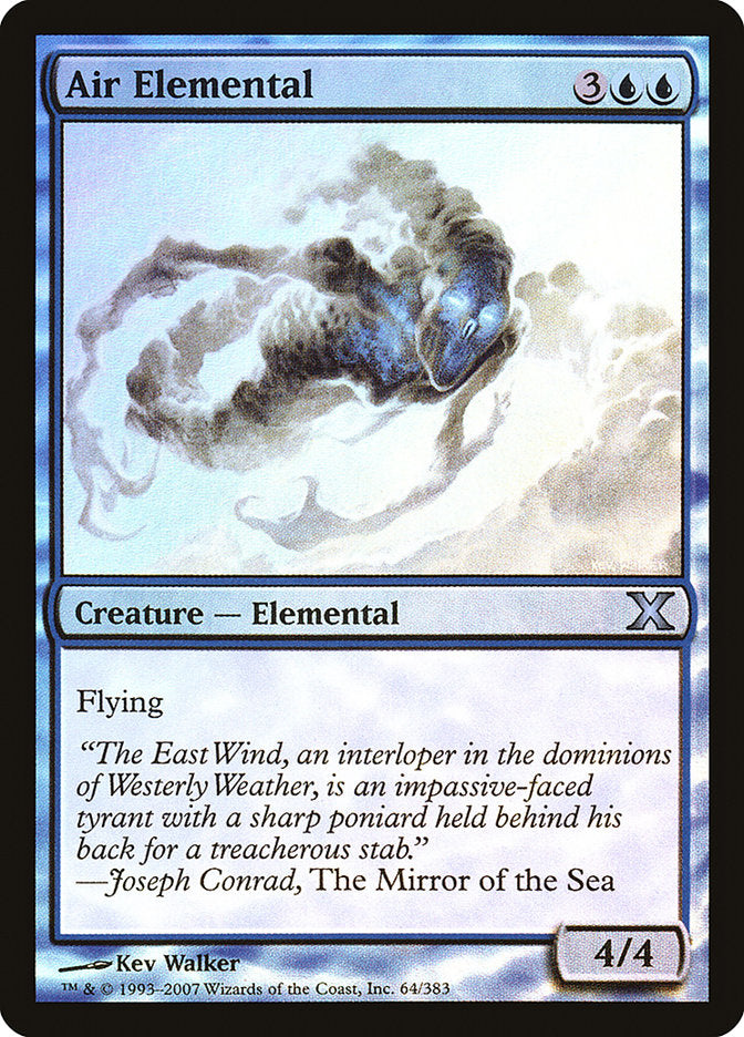 Air Elemental (Premium Foil) [Tenth Edition] | Game Master's Emporium (The New GME)