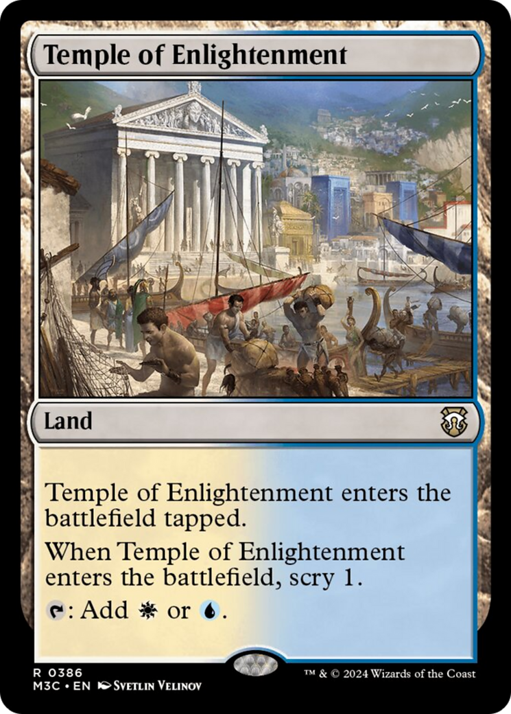 Temple of Enlightenment (Ripple Foil) [Modern Horizons 3 Commander] | Game Master's Emporium (The New GME)