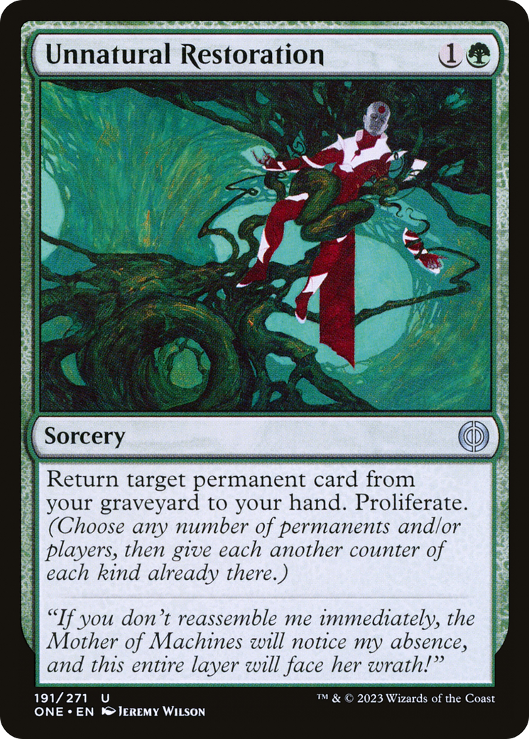 Unnatural Restoration [Phyrexia: All Will Be One] | Game Master's Emporium (The New GME)