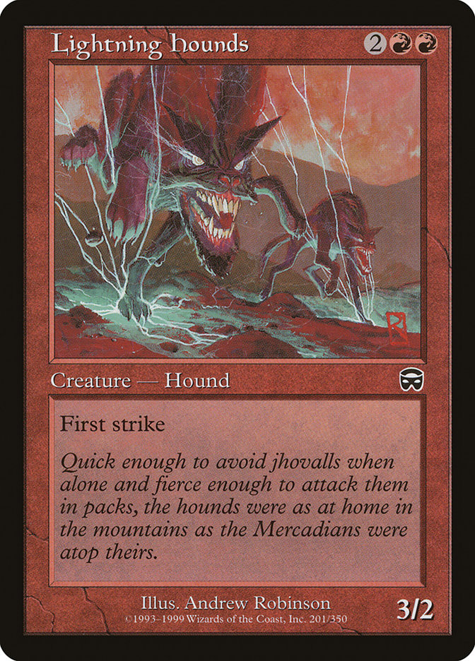 Lightning Hounds [Mercadian Masques] | Game Master's Emporium (The New GME)