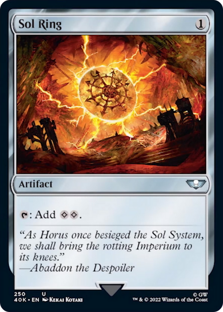 Sol Ring (250) [Warhammer 40,000] | Game Master's Emporium (The New GME)