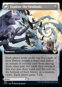 Wandering Archaic // Explore the Vastlands (Extended Art) [Strixhaven: School of Mages] | Game Master's Emporium (The New GME)