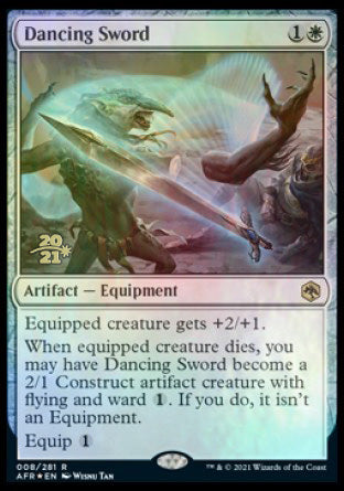 Dancing Sword [Dungeons & Dragons: Adventures in the Forgotten Realms Prerelease Promos] | Game Master's Emporium (The New GME)