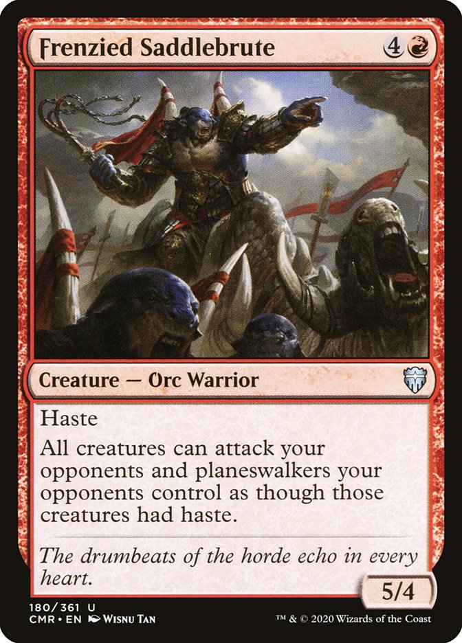 Frenzied Saddlebrute [Commander Legends] | Game Master's Emporium (The New GME)