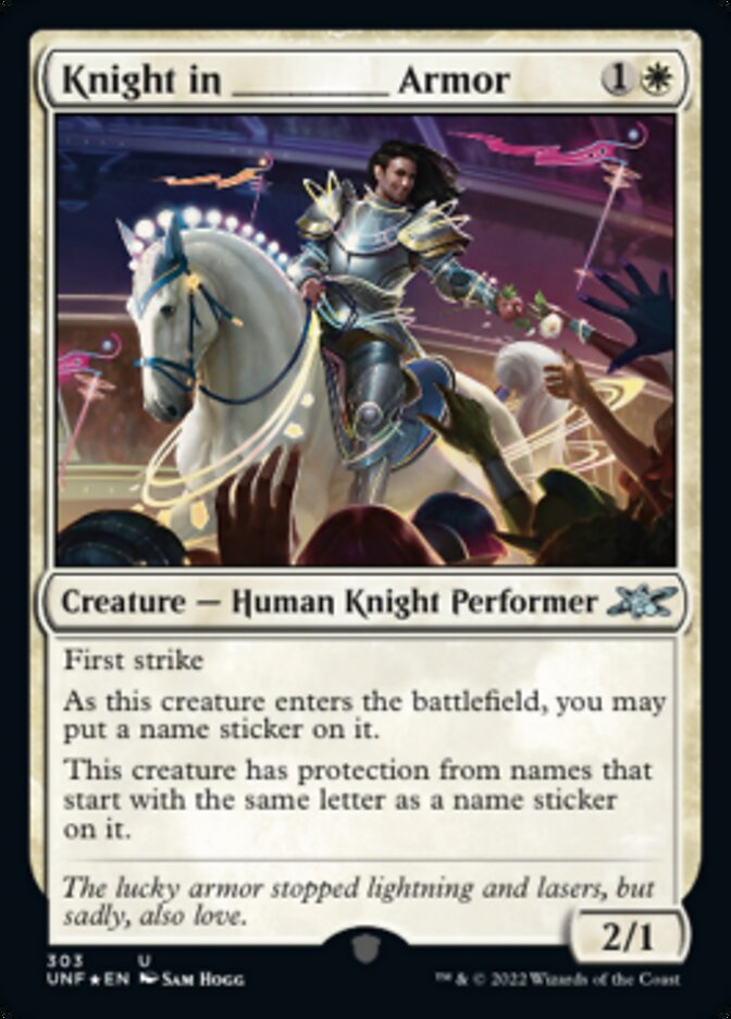 Knight in _____ Armor (Galaxy Foil) [Unfinity] | Game Master's Emporium (The New GME)