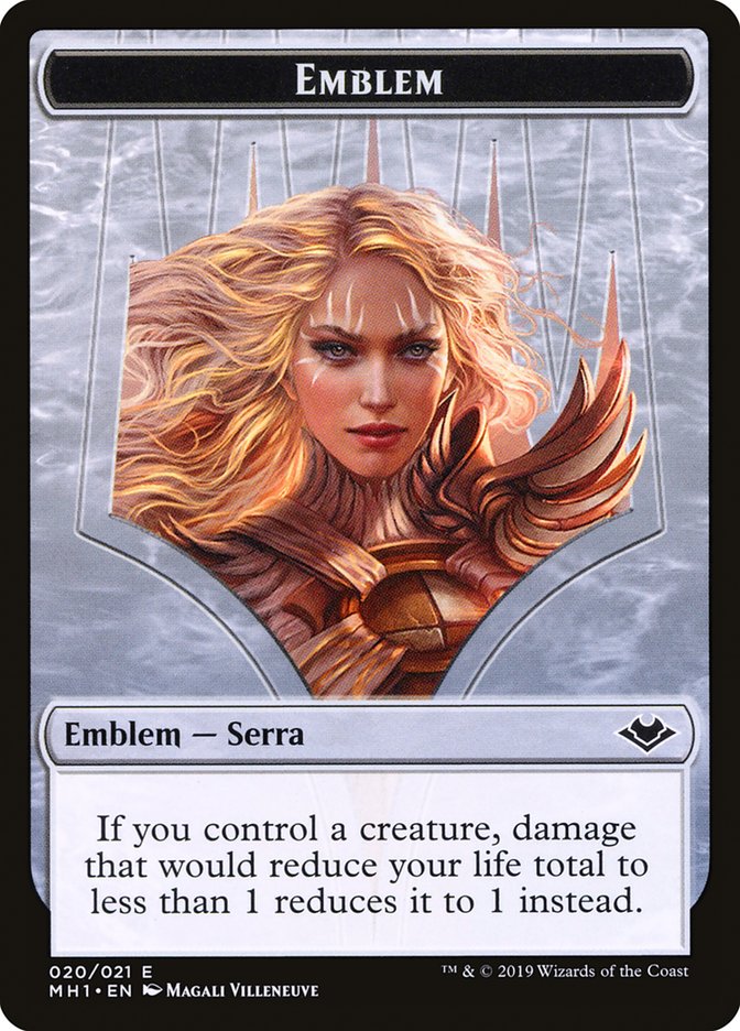 Illusion (005) // Serra the Benevolent Emblem (020) Double-Sided Token [Modern Horizons Tokens] | Game Master's Emporium (The New GME)