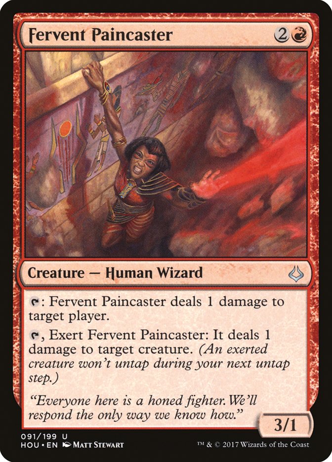 Fervent Paincaster [Hour of Devastation] | Game Master's Emporium (The New GME)