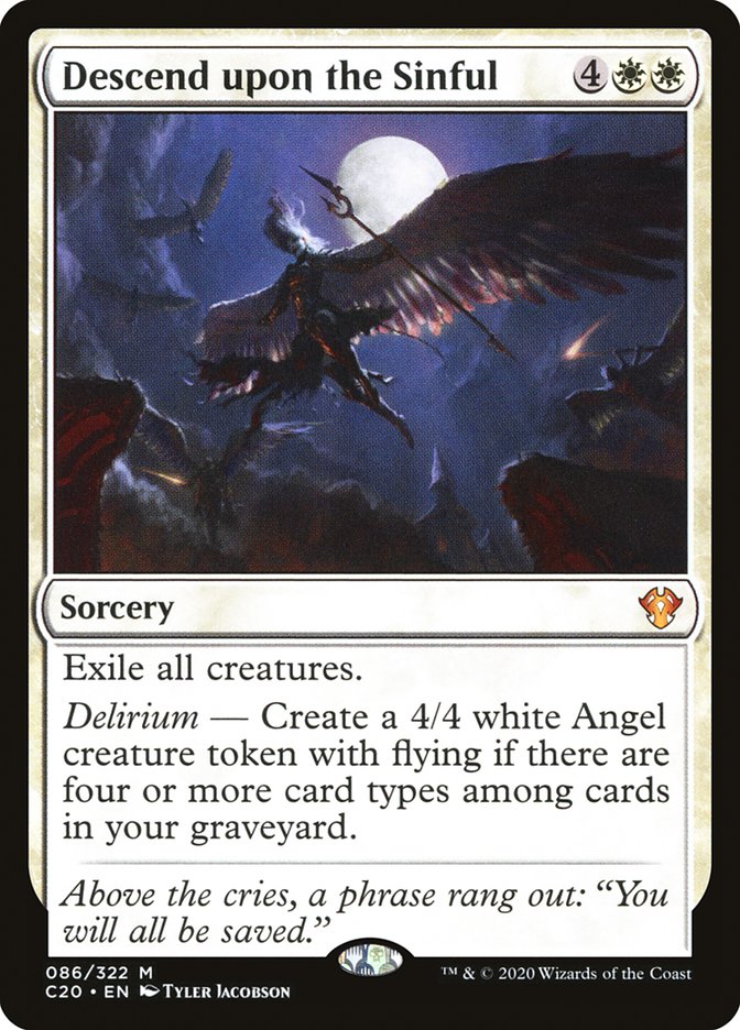 Descend upon the Sinful [Commander 2020] | Game Master's Emporium (The New GME)