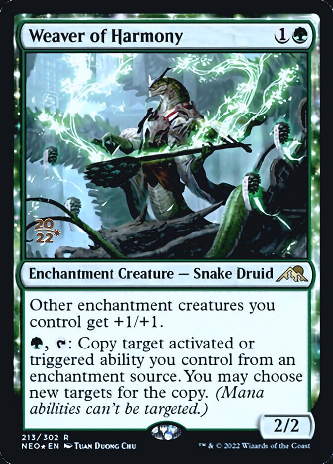 Weaver of Harmony [Kamigawa: Neon Dynasty Prerelease Promos] | Game Master's Emporium (The New GME)