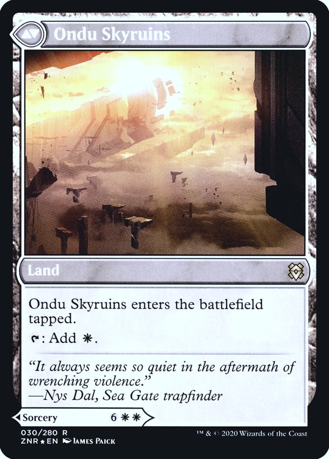Ondu Inversion // Ondu Skyruins [Zendikar Rising Prerelease Promos] | Game Master's Emporium (The New GME)