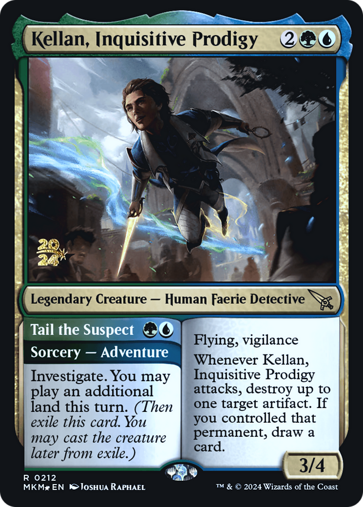 Kellan, Inquisitive Prodigy [Murders at Karlov Manor Prerelease Promos] | Game Master's Emporium (The New GME)