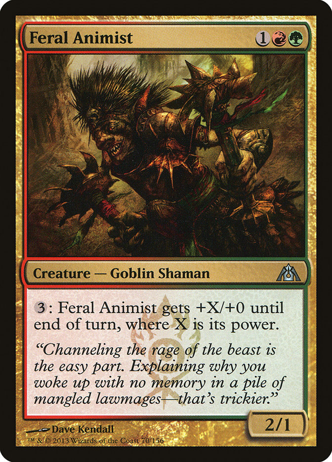 Feral Animist [Dragon's Maze] | Game Master's Emporium (The New GME)