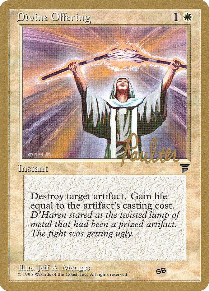 Divine Offering (Preston Poulter) (SB) [Pro Tour Collector Set] | Game Master's Emporium (The New GME)