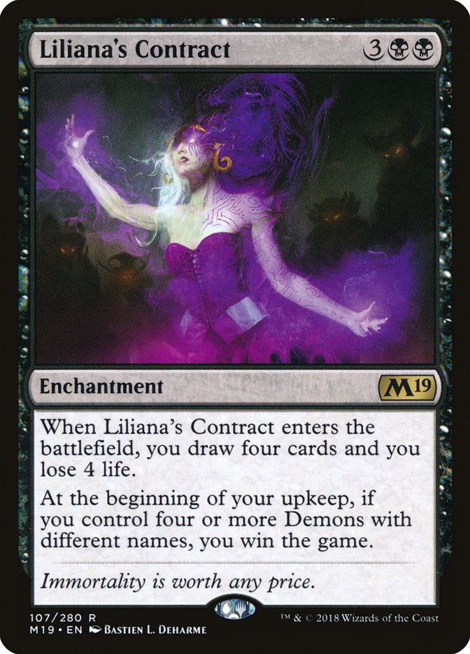 Liliana's Contract [Core Set 2019] | Game Master's Emporium (The New GME)