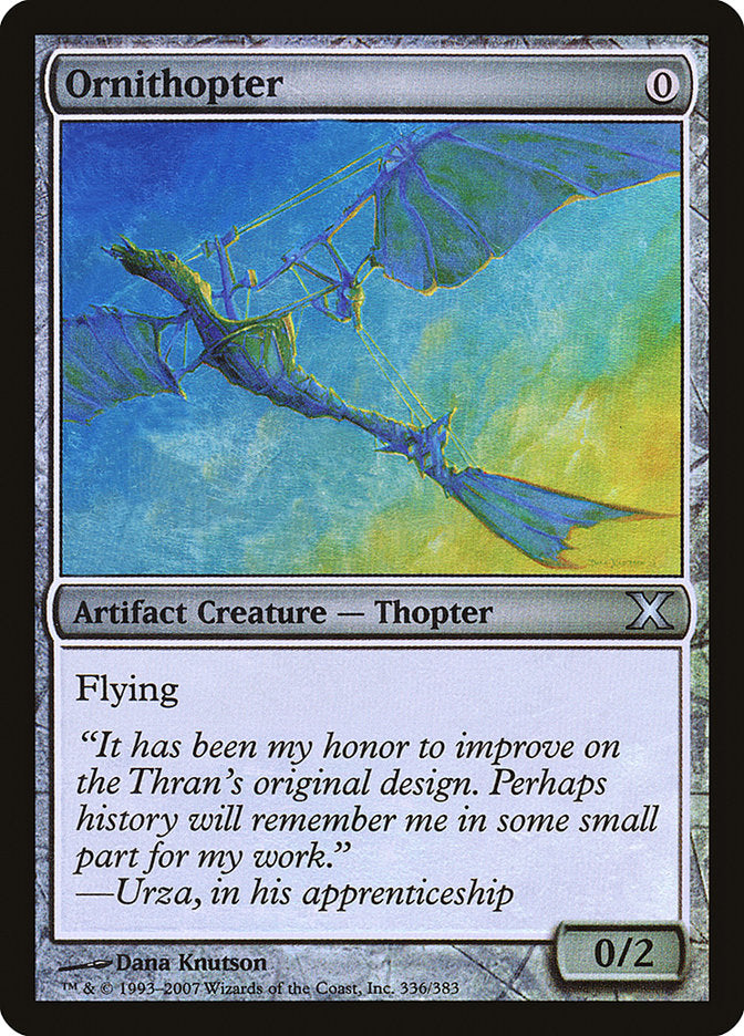Ornithopter (Premium Foil) [Tenth Edition] | Game Master's Emporium (The New GME)