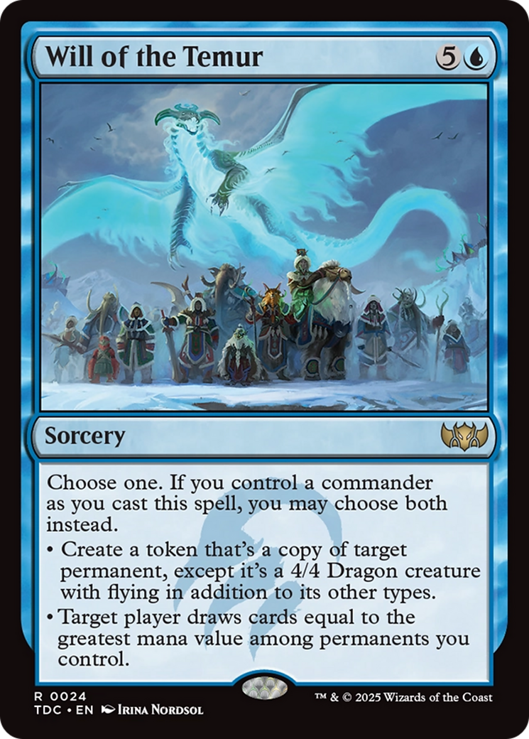 Will of the Temur [Tarkir: Dragonstorm Commander] | Game Master's Emporium (The New GME)