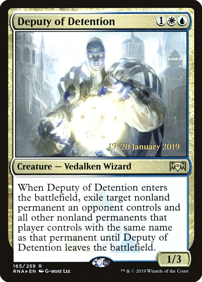 Deputy of Detention [Ravnica Allegiance Prerelease Promos] | Game Master's Emporium (The New GME)