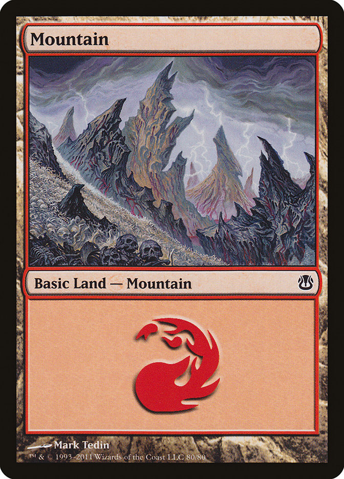 Mountain (80) [Duel Decks: Ajani vs. Nicol Bolas] | Game Master's Emporium (The New GME)