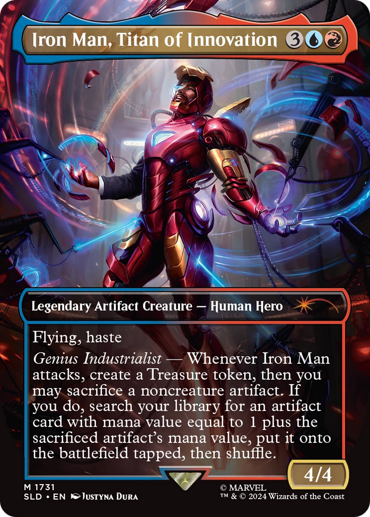 Iron Man, Titan of Innovation (Rainbow Foil) [Secret Lair Drop Series] | Game Master's Emporium (The New GME)