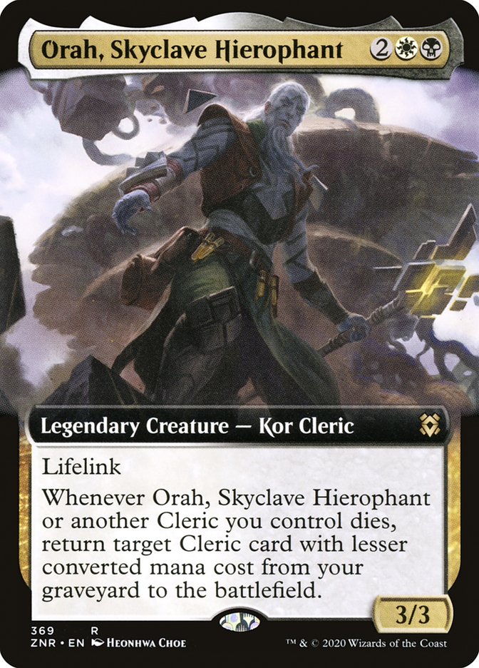 Orah, Skyclave Hierophant (Extended Art) [Zendikar Rising] | Game Master's Emporium (The New GME)