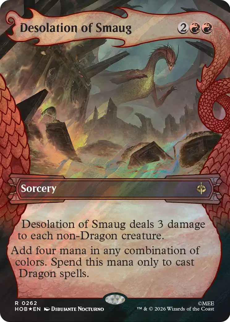 Desolation of Smaug (Showcase) (Surge Foil) [The Hobbit] | Game Master's Emporium (The New GME)