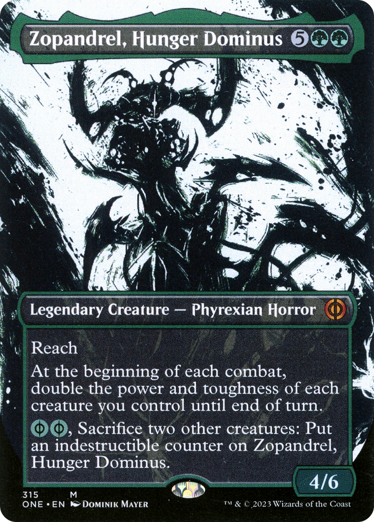 Zopandrel, Hunger Dominus (Borderless Ichor) [Phyrexia: All Will Be One] | Game Master's Emporium (The New GME)