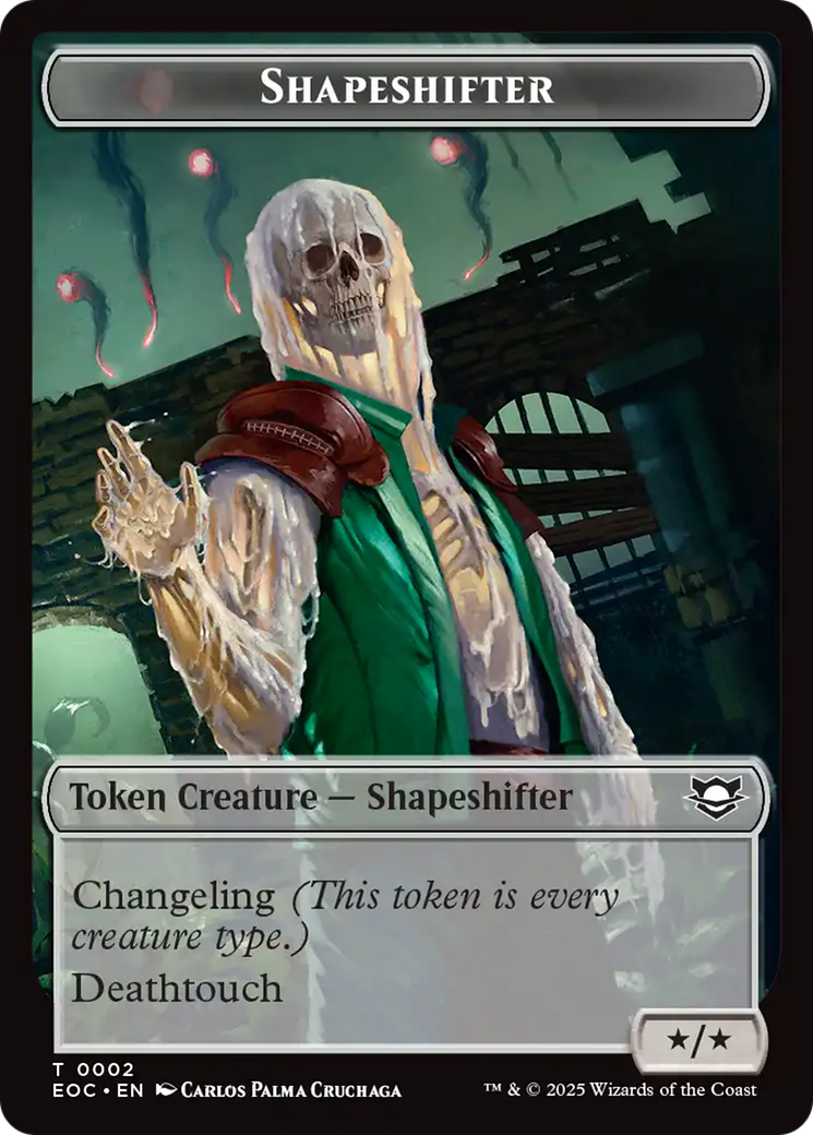 Shapeshifter // Golem (0013) Double-Sided Token [Edge of Eternities Commander Tokens] | Game Master's Emporium (The New GME)