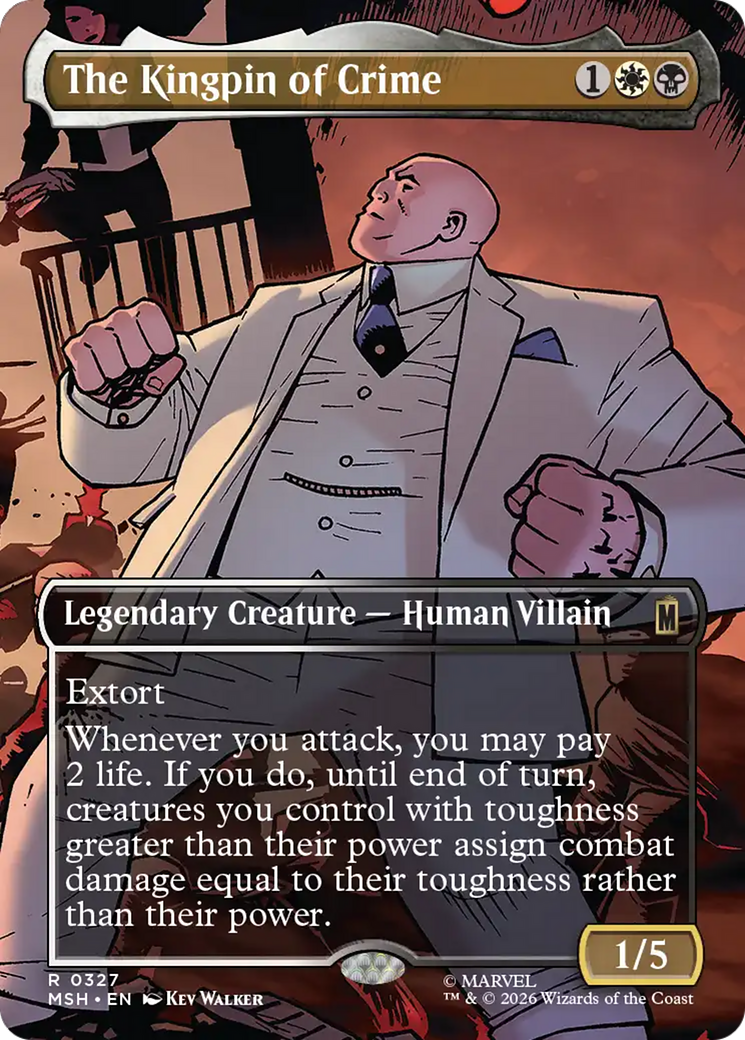 The Kingpin of Crime (Borderless) (0327) [Marvel Super Heroes] | Game Master's Emporium (The New GME)