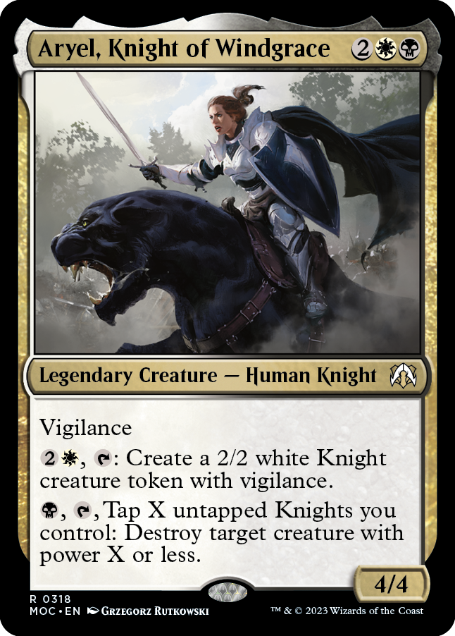 Aryel, Knight of Windgrace [March of the Machine Commander] | Game Master's Emporium (The New GME)